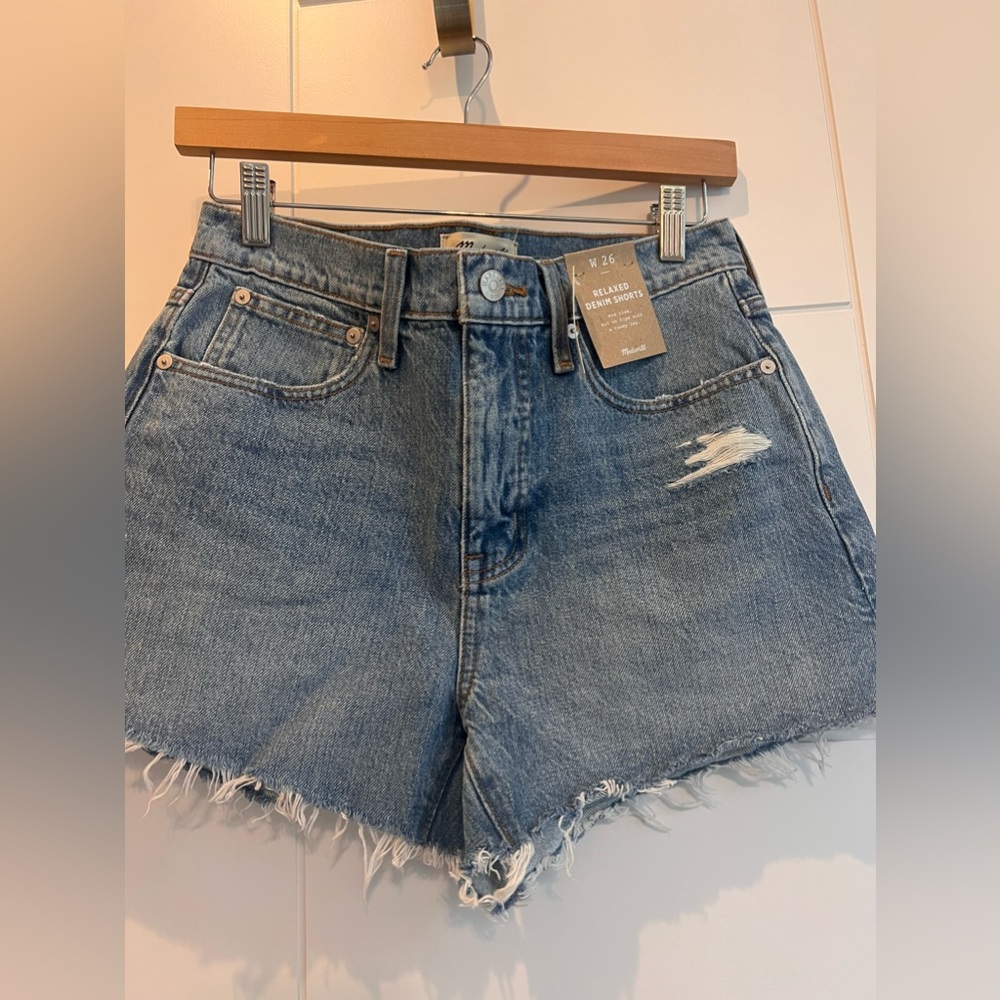 NWT Madewell Relaxed Denim Shorts